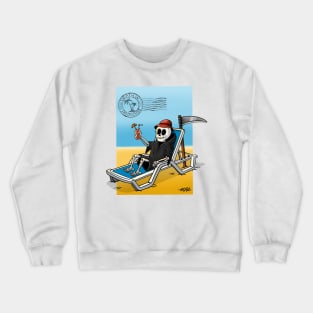 Death in Paradise - Grim Reaper on a break Crewneck Sweatshirt